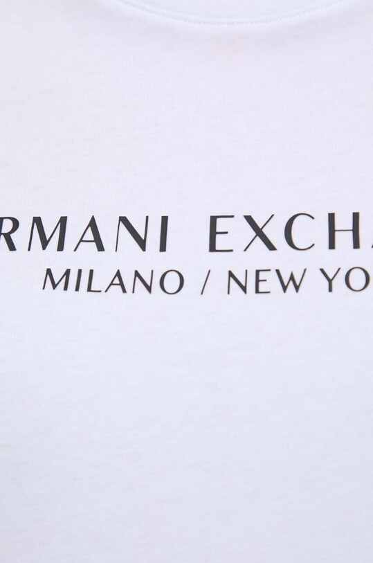 Хлопковая футболка Armani Exchange 8NYTAB.YJG3Z.NOS белый