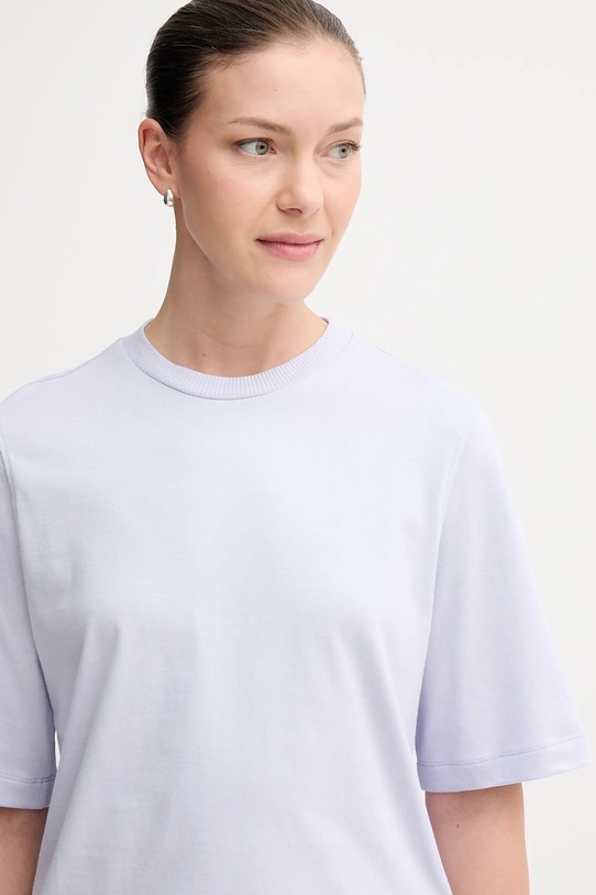 Одежда Хлопковая футболка United Colors of Benetton 3BL0E17G5 фиолетовой
