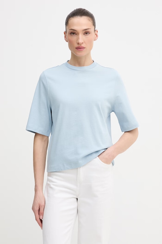 United Colors of Benetton t-shirt bawełniany niebieski 3BL0E17G5