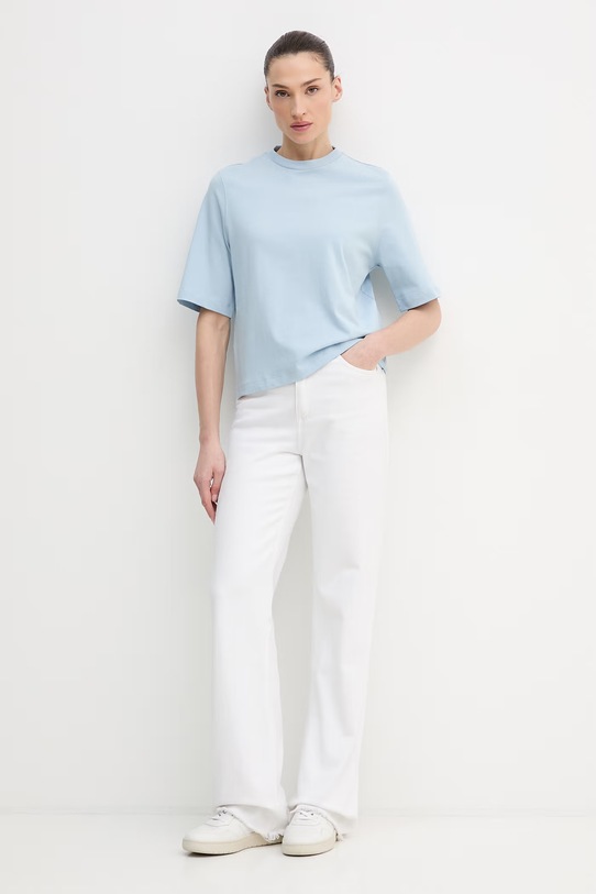 Памучна тениска United Colors of Benetton 3BL0E17G5 син AA00