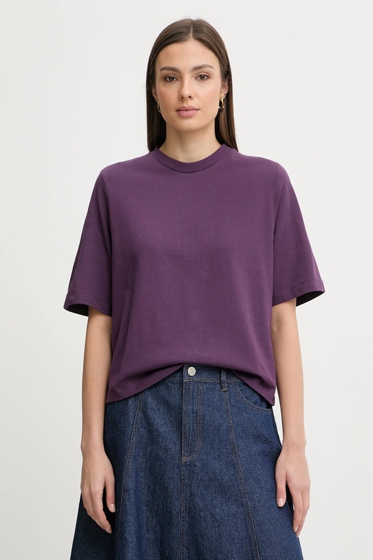 Bavlnené tričko United Colors of Benetton fialová 3BL0E17G5