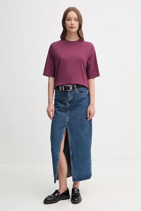United Colors of Benetton tricou din bumbac 3BL0E17G5 violet AA00