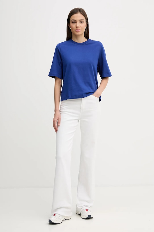 United Colors of Benetton t-shirt bawełniany 3BL0E17G5 niebieski AA00