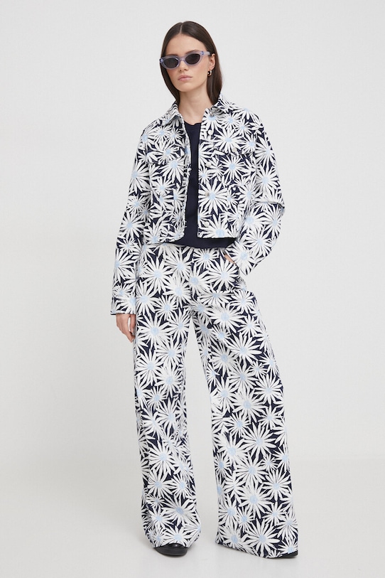 Бавовняна футболка United Colors of Benetton 3BL0E17G5 темно-синій AA00