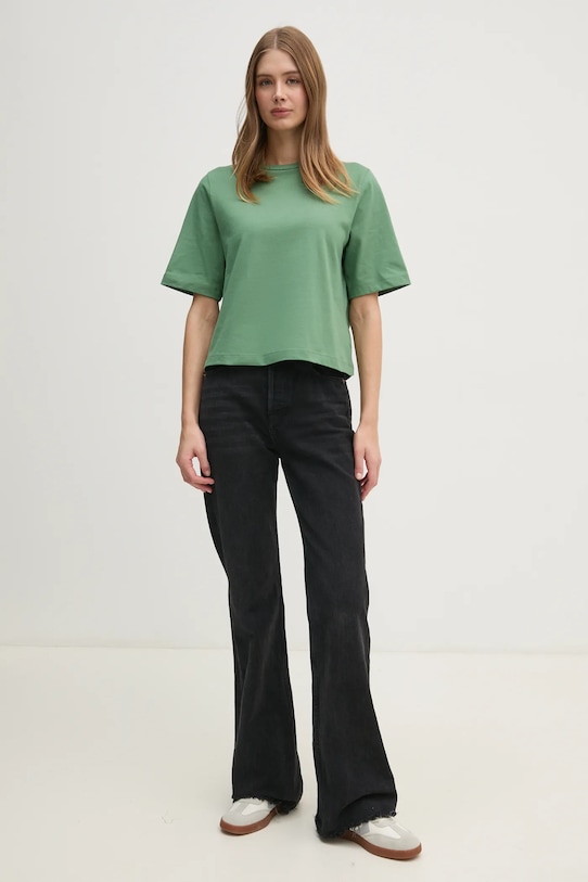 United Colors of Benetton tricou din bumbac 3BL0E17G5 verde AA00