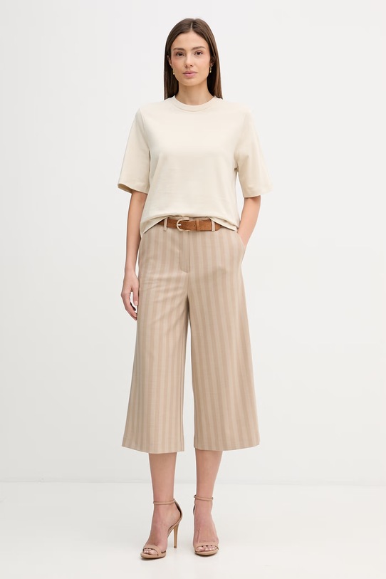 United Colors of Benetton t-shirt bawełniany 3BL0E17G5 beżowy AA00