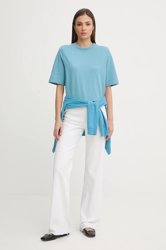 Бавовняна футболка United Colors of Benetton 3BL0E17G5 блакитний AA00