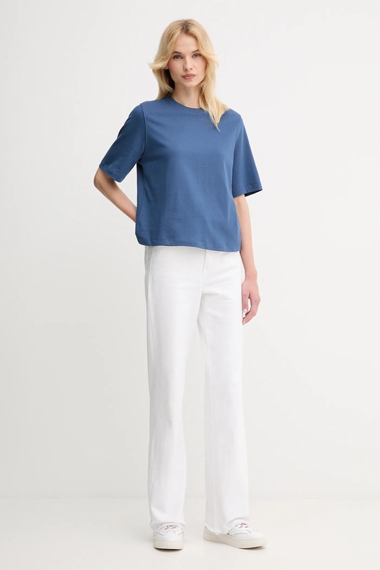 Памучна тениска United Colors of Benetton 3BL0E17G5 син AA00