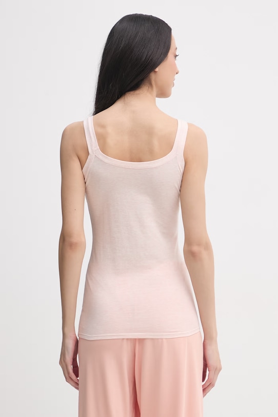 United Colors of Benetton top damski bawełniany z elastanem 3ZQM1H291 różowy AA00