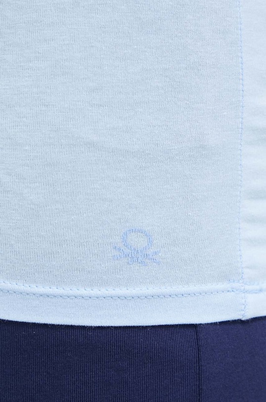 United Colors of Benetton top de damă din bumbac cu elastan 3ZQM1H291 albastru