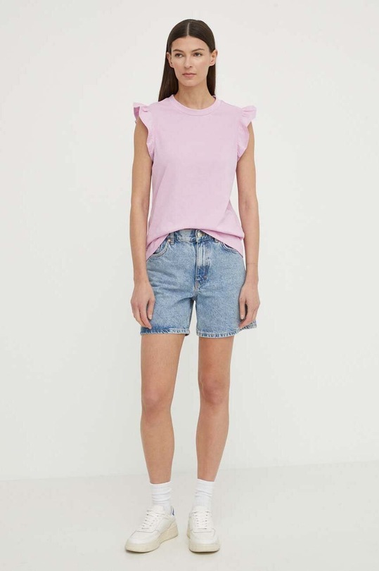 Marc O'Polo tricou din bumbac M43232850063 violet AA00