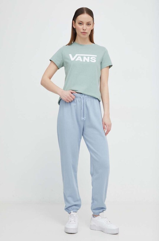 Vans t-shirt bawełniany VN0A3UP4CJL1 zielony AA00