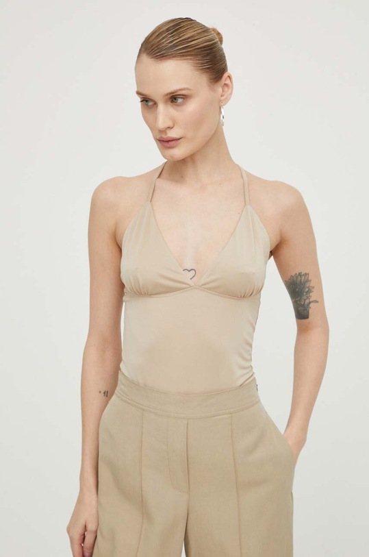 Samsoe Samsoe top uni bej F10000008