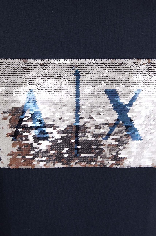 Armani Exchange t-shirt bawełniany 8NYTDL.YJ73Z.NOS granatowy