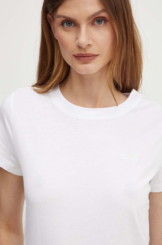 BOSS Orange tricou din bumbac alb 50506973