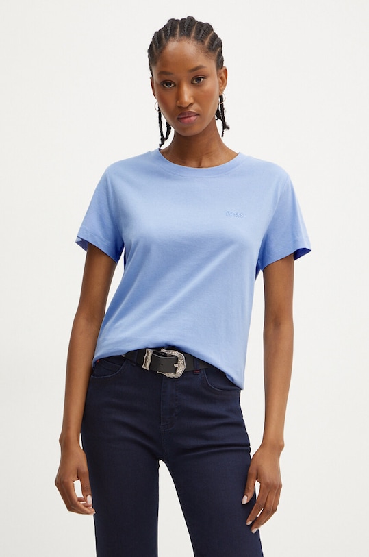 Pamučna majica BOSS Orange C Esogo 1 Planet friendly plava 50506973