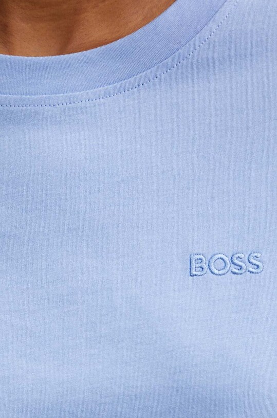 Bavlnené tričko BOSS Orange 50506973 modrá