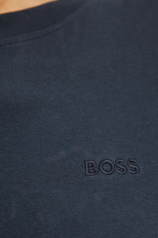 Bavlněné tričko BOSS Orange 50506973 námořnická modř