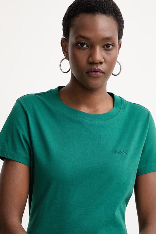 BOSS Orange basic majica kratkih rukava ženska pamuk C Esogo 1 zelena 50506973