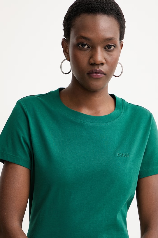 BOSS Orange maglietta basic da donna in cotone C Esogo 1 verde 50506973