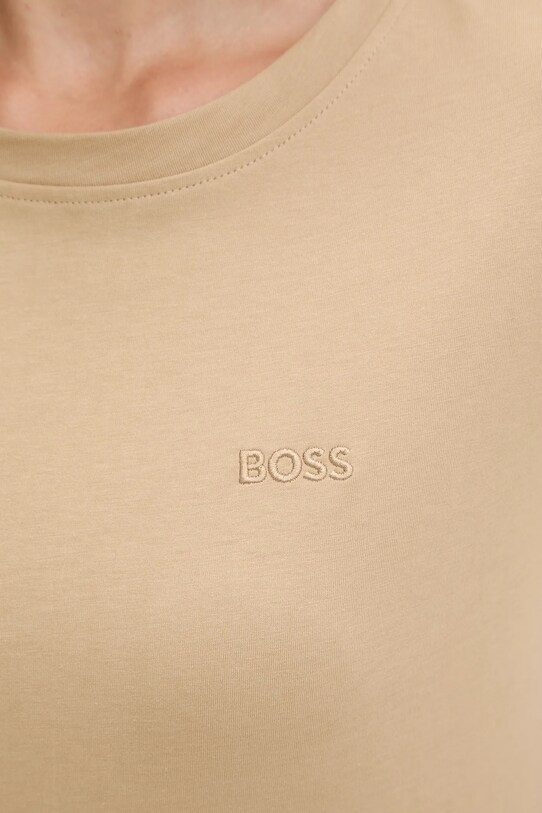 BOSS Orange tricou din bumbac bej 50506973