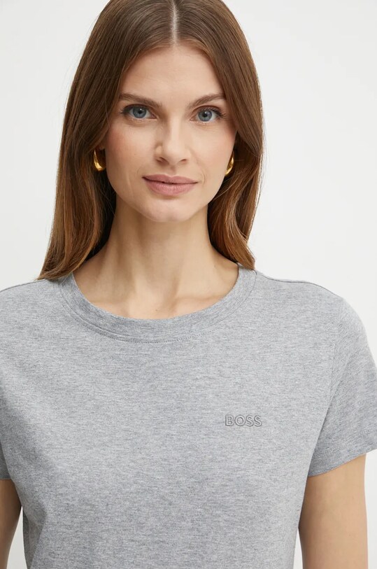 BOSS Orange tricou din bumbac gri 50506973