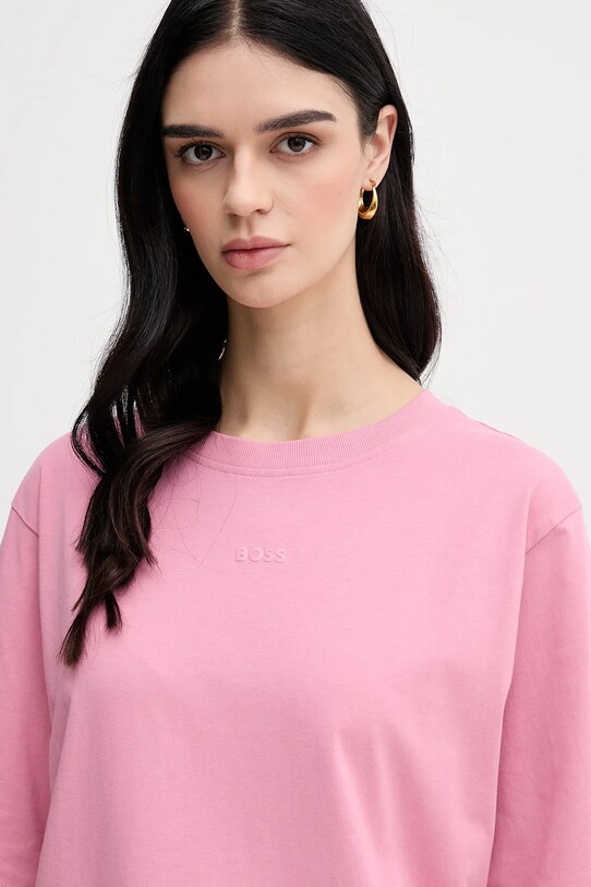 Îmbrăcăminte BOSS Orange tricou din bumbac 50523256 roz