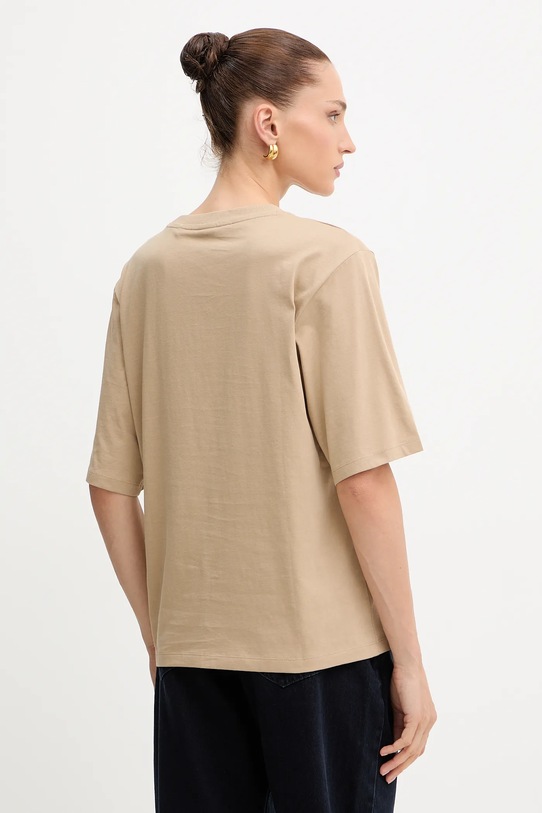 Одежда Хлопковая футболка BOSS Orange 50523256 бежевый