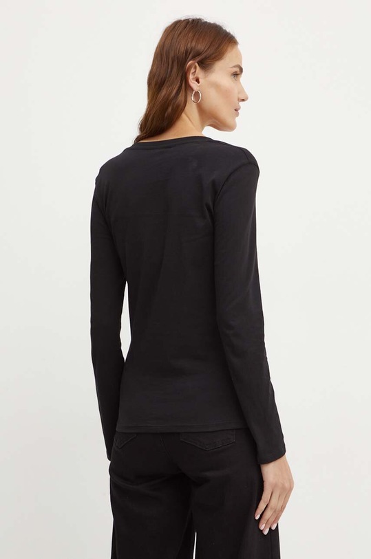 Дрехи Памучна блуза с дълги ръкави Armani Exchange 8NYT89.YJG3Z.NOS черен