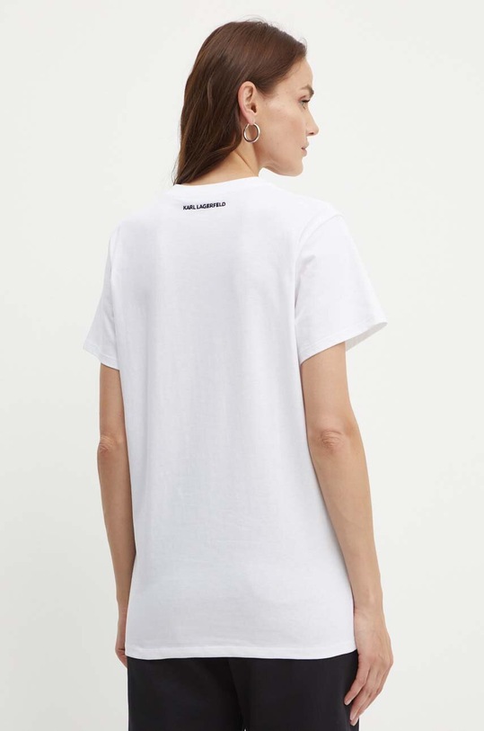 Îmbrăcăminte Karl Lagerfeld tricou din bumbac 245W1712 alb