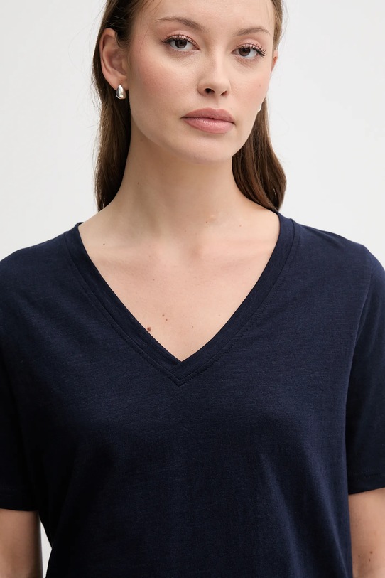 United Colors of Benetton tricou din bumbac bleumarin 3BVXD400H