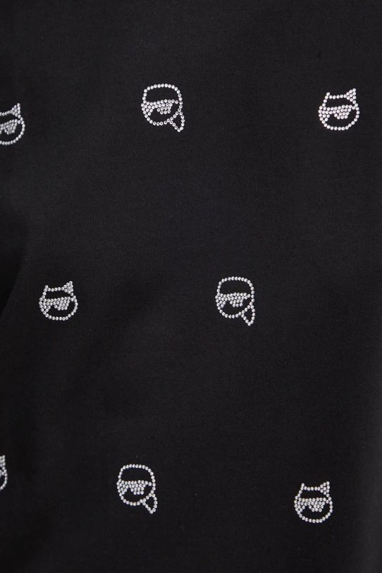 Karl Lagerfeld tricou din bumbac 246W1701 negru