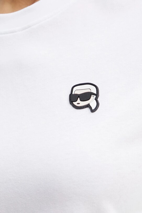 Karl Lagerfeld t-shirt bawełniany A1W17025 biały