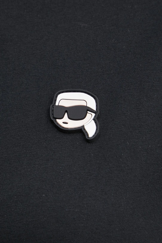 Бавовняна футболка Karl Lagerfeld A1W17025 чорний