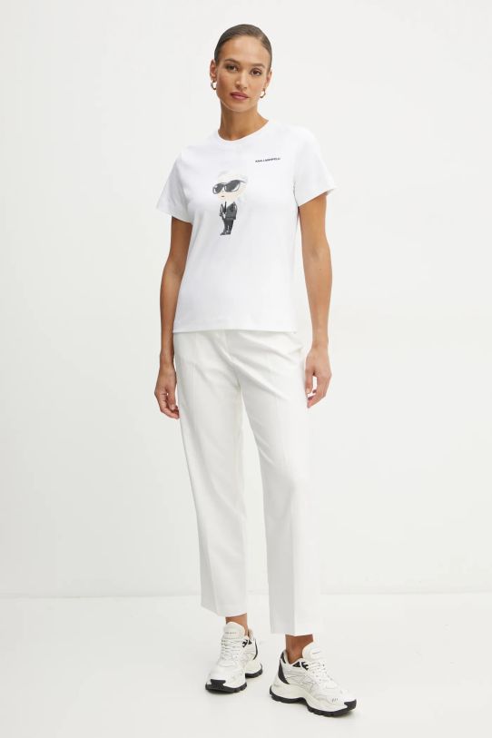 Karl Lagerfeld tricou din bumbac A1W17130 alb AA00