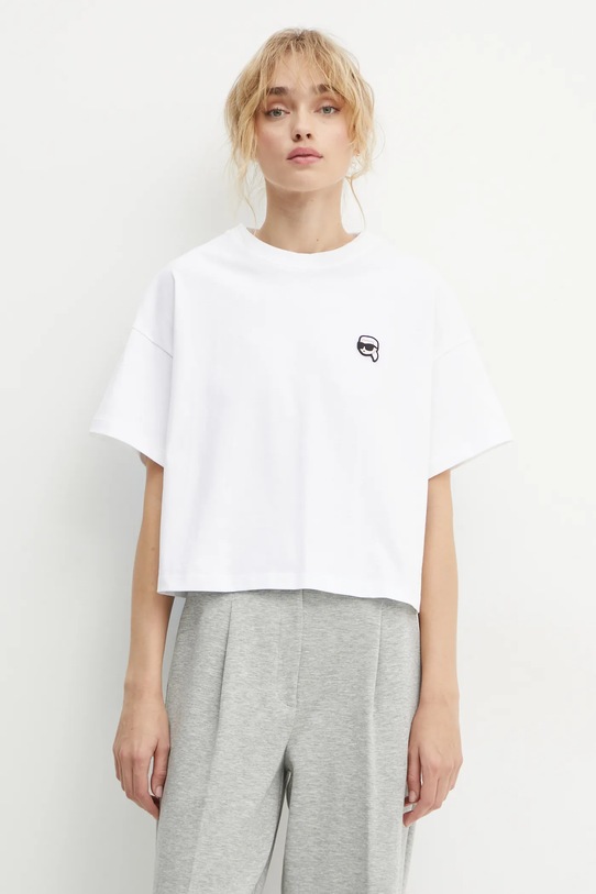 Одяг Бавовняна футболка Karl Lagerfeld A1W17135 білий