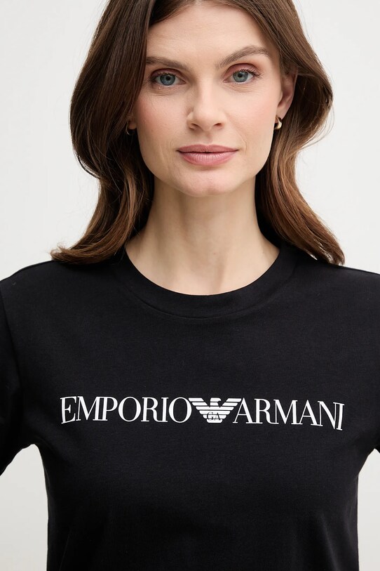 Emporio Armani t-shirt bawełniany czarny 8N2T9C.2J53Z.NOS