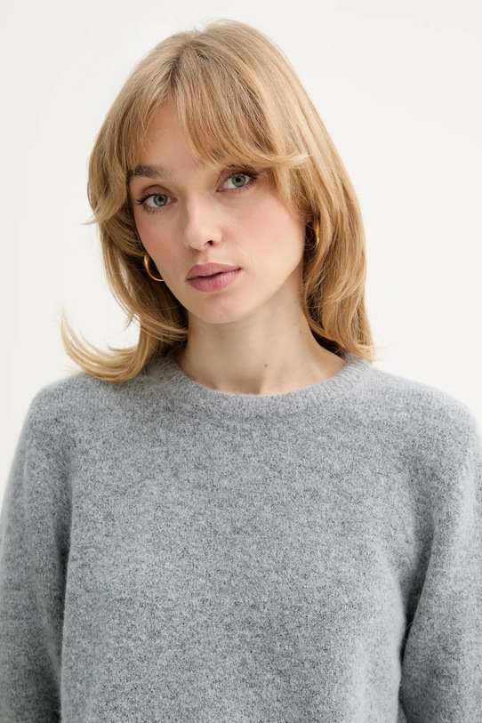 Gestuz sweter z dodatkiem wełny niebieski 10909815