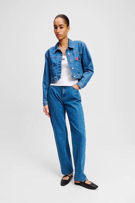 Бавовняний топ Karl Lagerfeld IKON білий A2W17070