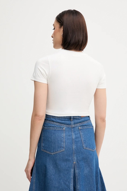 Oblečenie Bavlnené tričko MC2 Saint Barth NIV0001 biela