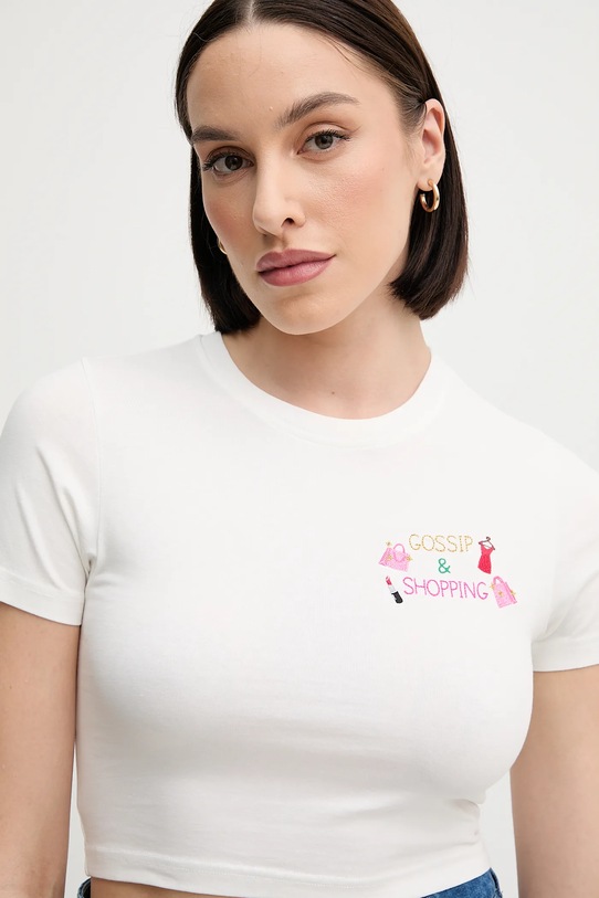 Bavlnené tričko MC2 Saint Barth biela NIV0001