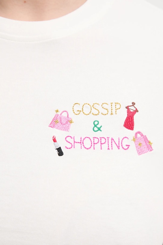 Bavlnené tričko MC2 Saint Barth NIV0001 biela