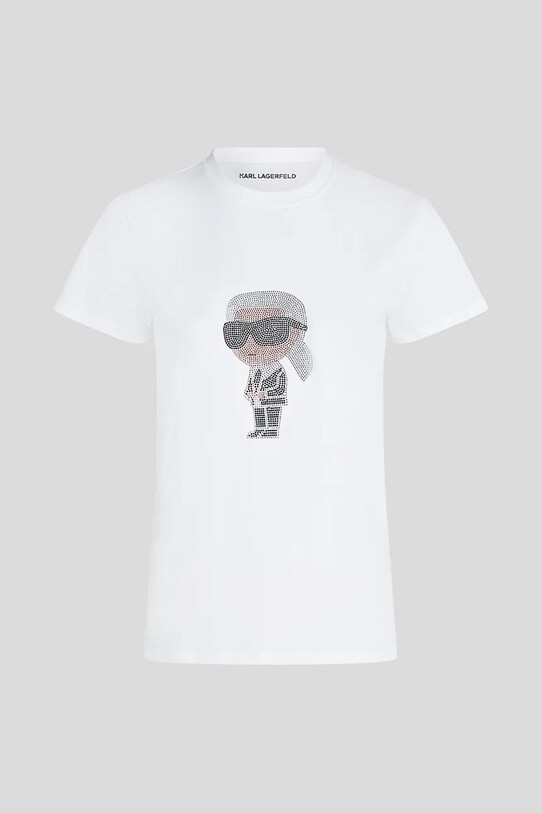 Бавовняна футболка Karl Lagerfeld A3W17076 білий