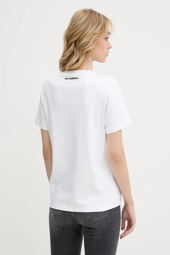 Одяг Бавовняна футболка Karl Lagerfeld IKON A3W17077 білий