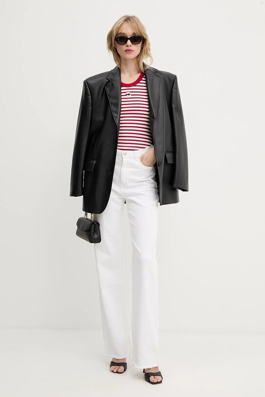 Bavlnený top Karl Lagerfeld A3W17079 červená AA00