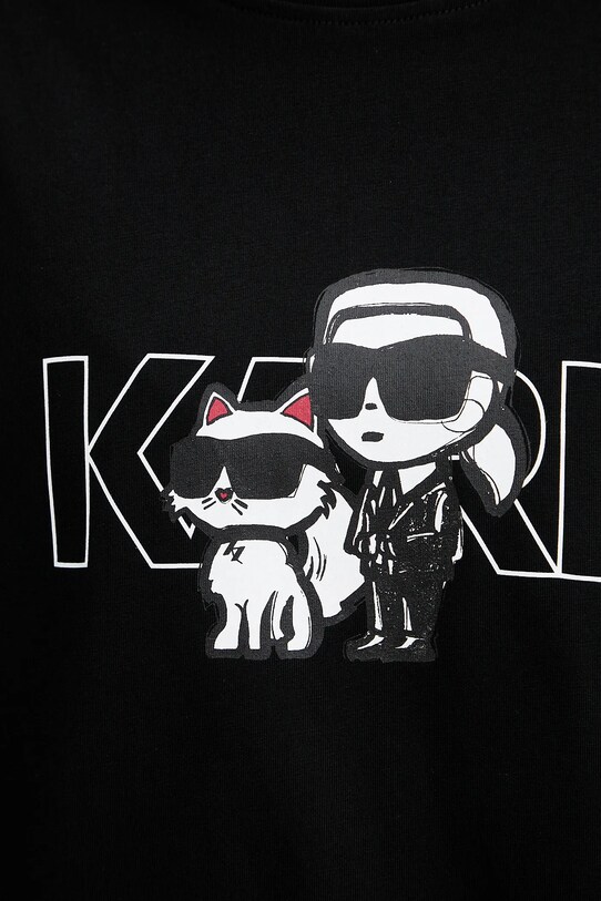 Karl Lagerfeld tricou din bumbac A3W17084 negru