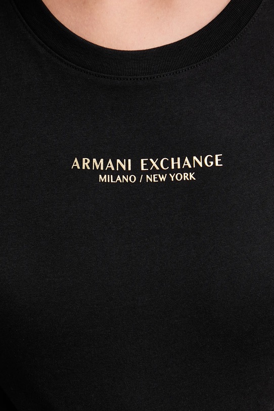 Хлопковая футболка Armani Exchange XW001455.AF10356.NOS чёрный