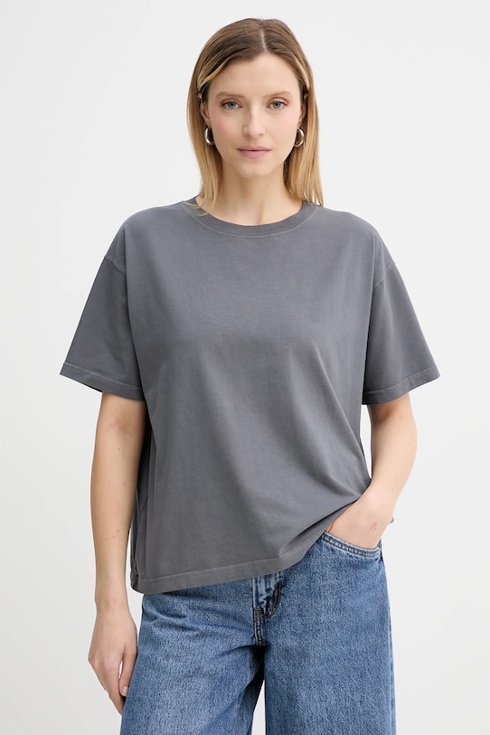 Βαμβακερό μπλουζάκι American Vintage βαμβάκι γκρί FIZ02A