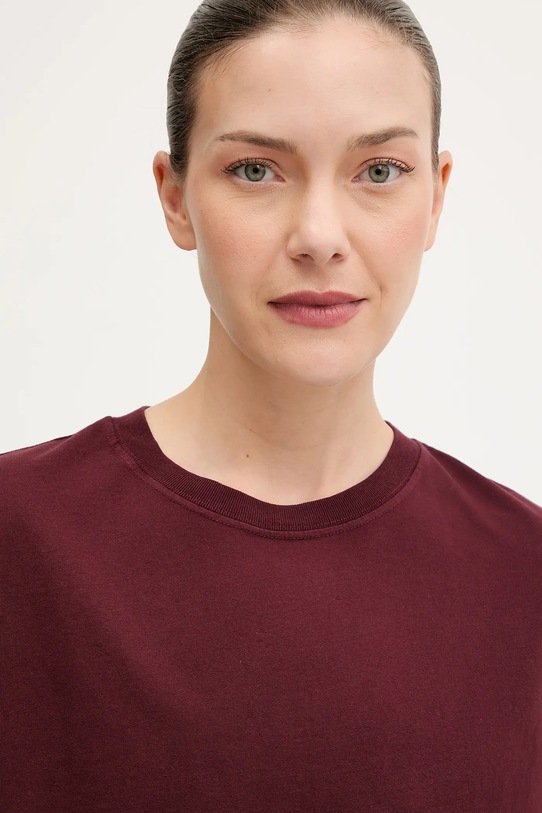 Хлопковая футболка American Vintage бордо FIZ02A