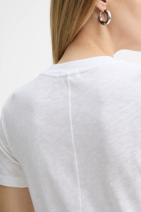 American Vintage tricou din bumbac SON28G alb